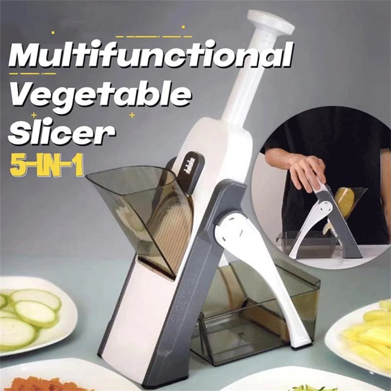 9 In1 Vegetable Cutter Potato Shredder Radish Slicer With Drain Basket  Multifunctional Rotate Peeler Fruit Grater Kitchen Tools