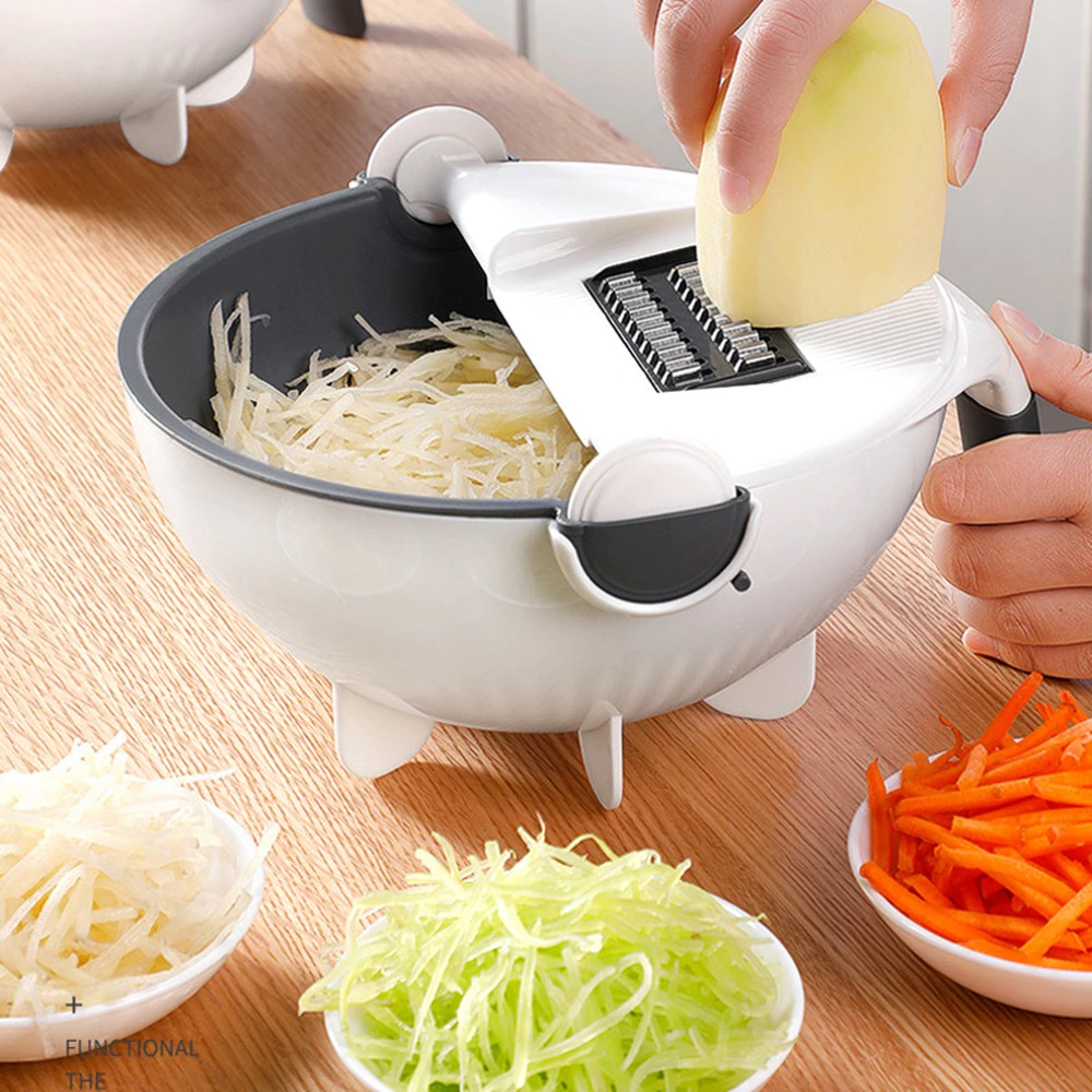 Buy Magic Multifunctional Rotate Vegetable Cutter With Drain